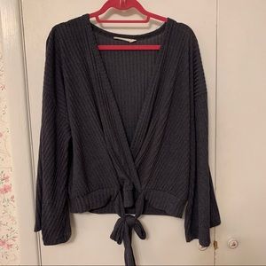 NWOT lush wrap top with bell sleeves